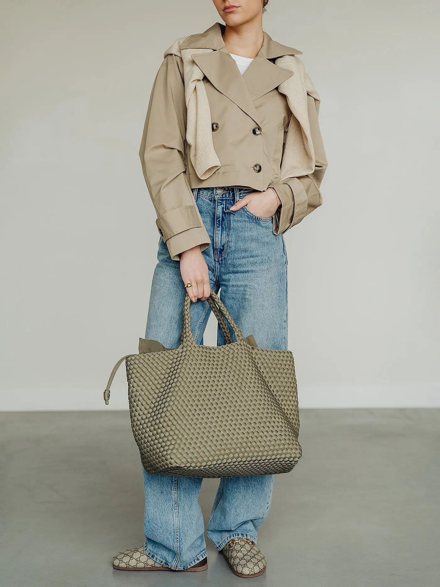MARREA | Tasche - Tote Bag ALWAYS ON THE RUN Large | olive